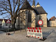 Bild: Bauarbeiten auf dem Blasiikirchplatz haben begonnen.


