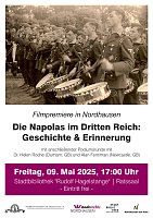 Dokumentarfilm zu "Napolas im 'Dritten Reich'" mit Autoren Dr. H. Roche und A. Fentiman (GB) und Diskussion