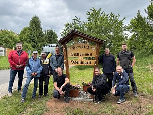 Hörningen grüßt mit neuen Willkommensschildern 