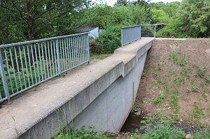 Deichsanierung am Hochwasserrückhaltebecken (HRB), Drosselbauwerk 3