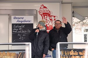 Gilde der Marktschreier mit Fischmarkt in Nordhausen