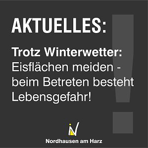 Trotz Winterwetter: Eisfl&auml;chen meiden!