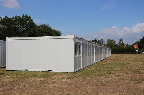 Containeranlage als Interimsstandort für Grundschule "Albert-Kuntz" (Foto: Stadtverwaltung Nordhausen)