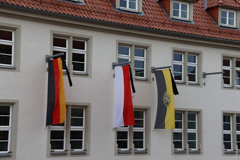 Trauerbeflaggung Neues Rathaus Nordhausen (Foto: Stadtverwaltung Nordhausen)