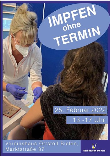 am 25. Februar in Bielen: Impfen ohne Termin (Foto: ©Stadtverwaltung Nordhausen)