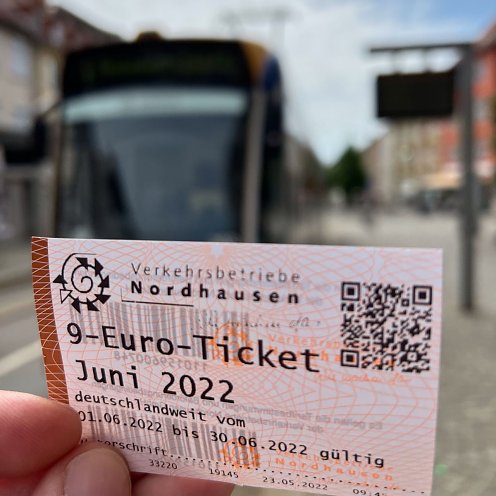 9 Euro Ticket (Foto: Stadtverwaltung Nordhausen)