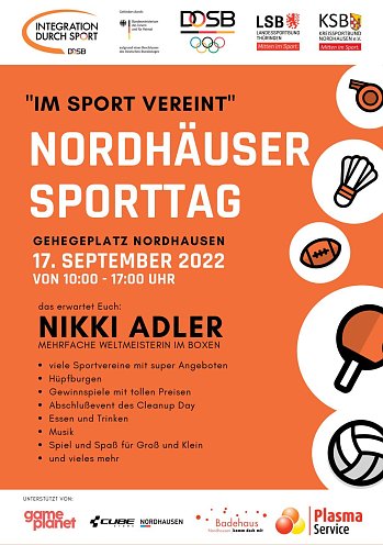 Nordhäuser Sporttag „Im Sport verein!“ (Foto: Stadtverwaltung Nordhausen)