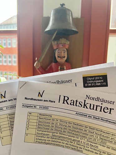 Amtsblatt der Stadt Nordhausen "Nordhäuser Ratskurier" (Foto: ©Stadtverwaltung Nordhausen)