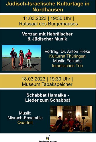 Jüdisch-Israelische Kulturtage am 27.10.2022 in Nordhausen (Foto: Stadtverwaltung Nordhausen)