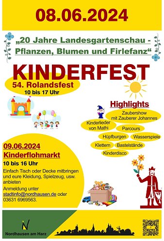 Kinderfest auf dem Petersberg zum 54. Rolandsfest (Foto: ©Stadtverwaltung Nordhausen)