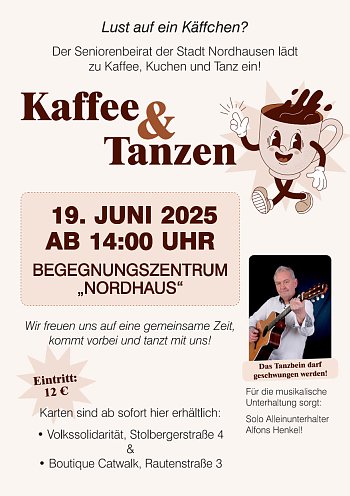 Seniorenbeirat lädt ein zu „Kaffee & Tanz“ im Begegnungszentrum Nordhaus (Foto: )