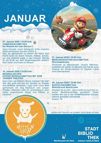 Stadtbibliothek Nordhausen: MITTENDRIN im Januar (Foto: )