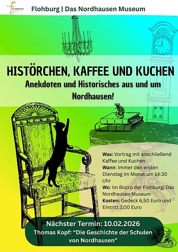 Bild: Museum Flohburg: HIST&Ouml;RCHEN, KAFFEE UND KUCHEN