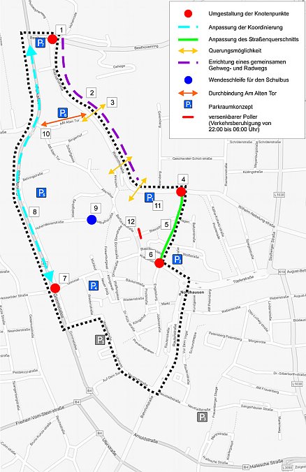 Maßnahmenübersicht (Foto: Stadt Nordhausen)
