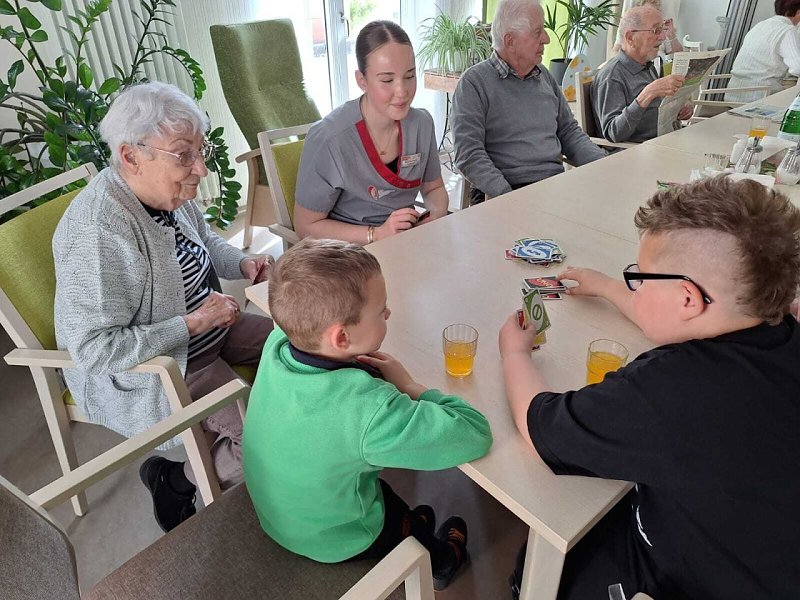 Beginn der Kooperation Kindertageseinrichtung „Kleine Spürnasen“  Caritas Altenpflegezentrum „St. Josefshaus“