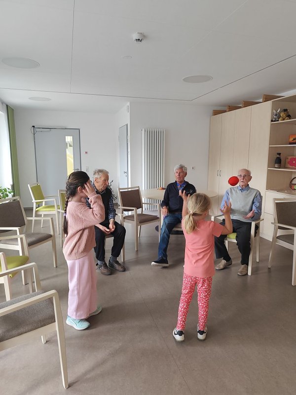 Beginn der Kooperation Kindertageseinrichtung „Kleine Spürnasen“  Caritas Altenpflegezentrum „St. Josefshaus“