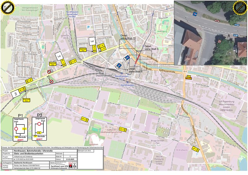 Aktuelle Baumaßnahmen und Verkehrseinschränkungen 