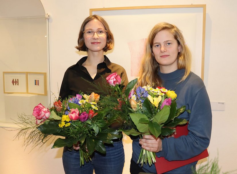 die Preisträgerinnen Ulrike Zabel und Luise von Rhoden (rechts) (Foto: Pressestelle Stadtverwaltung Nordhausen)