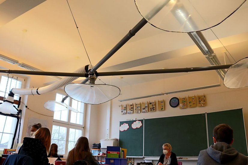 Projektarbeit in der Petersbergschule: Lüftungsanlage  (Foto: Stadtverwaltung Nordhausen)