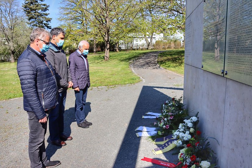 Stilles Gedenken zum 8. Mai in Nordhausen (Foto: Stadtverwaltung)