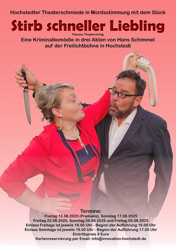 "Stirb schneller Liebling" - Hochstedter Theaterschmiede in Mordsstimmung (Foto: Innovation Hochstedt)