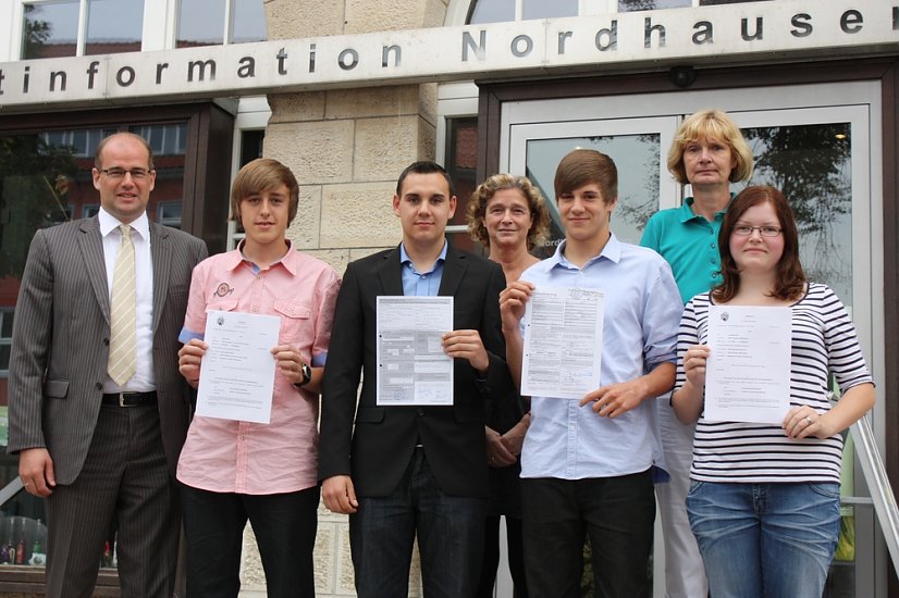 Auszubildende (Foto: Patrick Grabe, Pressestelle Stadt Nordhausen)