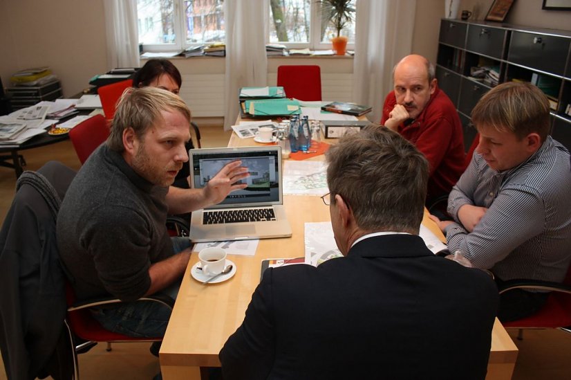 Treffen beim Oberbürgermeister (Foto: Patrick Grabe, Pressestelle Stadt Nordhausen)